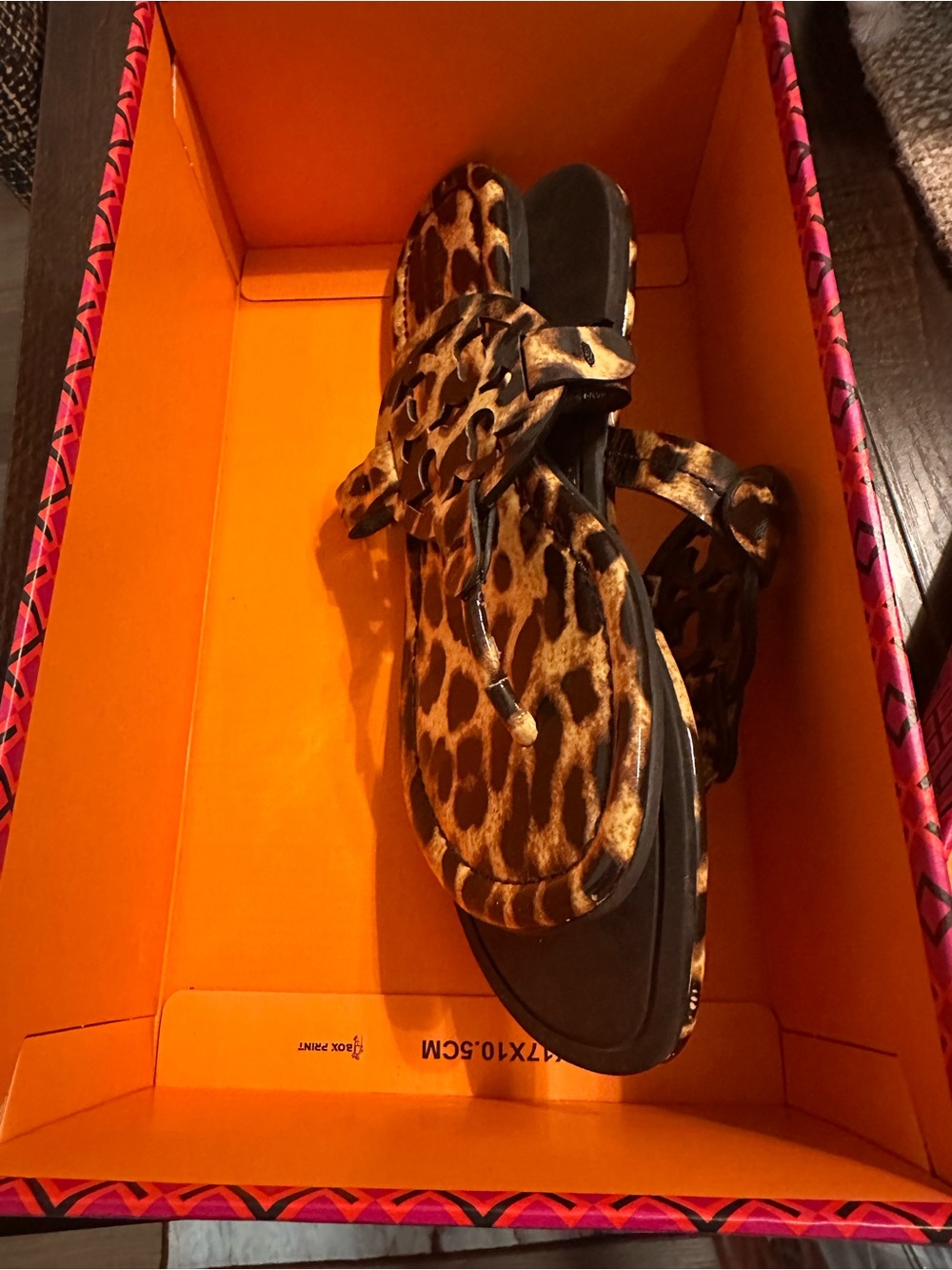 Tory Burch Miller Leopard Print Sandals- Natural Leopard- Size 7.5 - Picture 9 of 10